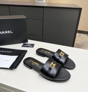 MULES NAVY BLUE SHINY CALFSKIN