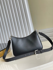 MARELLE 25 BLACK EPI GRAINED COWHIDE LEATHER