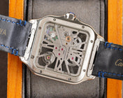 SANTOS 2 TONE GOLD STEEL SKELETON