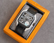 SANTOS BLACK BEZEL SKELETON