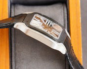 SANTOS BLACK BEZEL SKELETON