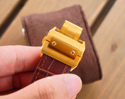 SANTOS 100XL 42MM STAINLESS STEEL LEATHER