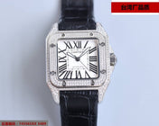 SANTOS 100XL 42MM DIAMOND STEEL CASE