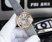 BALLON BLANC 33MM AUTOMATIC ROSE GOLD ARABIC NUMERALS