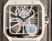 SANTOS DE CARTIE STAINLES STEEL SKELETON DIAL