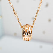 PARENTESI NECKLACE PINK GOLD