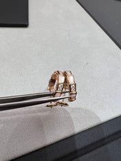 SERPENTI MOP PINK GOLD EARRINGS