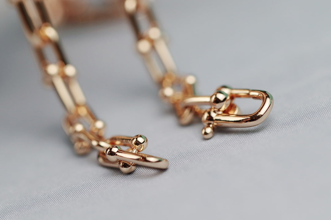 HARDWEAR LINK PINK GOLD NECKLACE