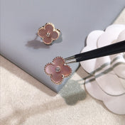 CLOVER PINK GOLD MOP EARRINGS