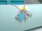 LOVE TEXT PEDANT NECKLACE