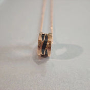 ZERO 1 NECKLACE PINK GOLD