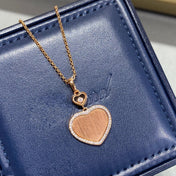 HAPPY HEART GOLD DIAMOND NECKLACE