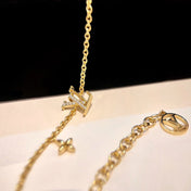 LV LOGO STAR MOTIF GOLD BRACELET