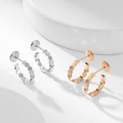 BEE LOVE DIAMOND HOOP EARRINGS