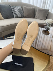BALLET FLATS SILVER LAMBSKIN