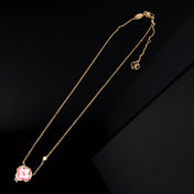 LV COLOR BLOSSOM PINK MOP SUN GOLD NECKLACE