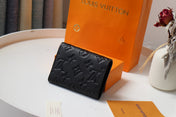 VICTORINE WALLET 12CM BLACK MONOGRAM EMPREINTE LEATHER