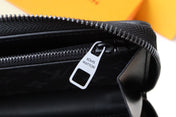 TRUNK ZIPPY WALLET 19.5 BLACK MONOGRAM CANVAS