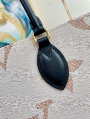 ONTHEGO 35 WHITE BROWN MONOGRAM CANVAS