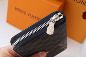 ZIPPY WALLET 20 BLACK CANVAS