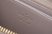 ZIPPY WALLET 19 BEIGE EMBOSSED LAMBSKIN