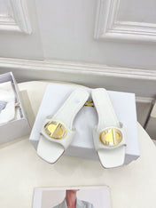 CD FOREVER HEELED 1.5CM WHITE