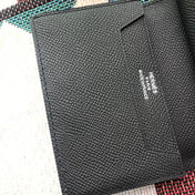 BEARN COMPACT WALLET 12 IN BLACK EPSOM LEATHER