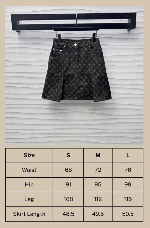 LV Monogram Denim Set