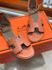 SANTORINI SANDAL FIRE CALFSKIN