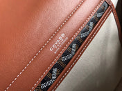 GOYA 26S ROUETTE PM TOTE BAG 30MM IN BROWN CANVAS AND CALFSKIN