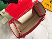 GOYA 26S ROUETTE PM TOTE BAG 30MM IN DARK RED CANVAS AND CALFSKIN