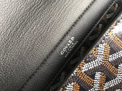 GOYA 26S ROUETTE PM TOTE BAG 30MM IN BLACK AND BROWN CANVAS AND CALFSKIN
