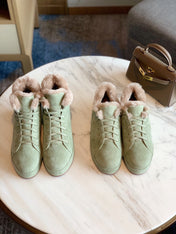 LP WINTER NUAGES SNEAKERS MINT LAMBSKIN