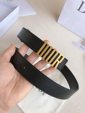 DIOR 25S BELT 30 MM IN BLACK CALFSKIN 613179