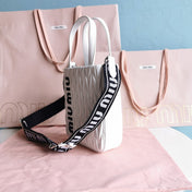 TOTE 18 BAG IN WHITE CALFSKIN