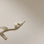 HOLY 75 SANDAL IN WHITE CREAM CALFSKIN