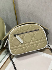 VIBE HOBO 22 BAG IN ECRU BEIGE CALFSKIN