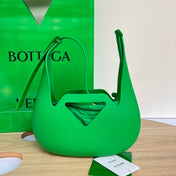 SHOULDER BAG 27 IN JADE GREEN RUBBER AND NYLON FABRIC