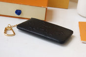 LV 25S CARD HOLDER RECTO VERSO 12 IN BLACK MONOGRAM EMPREINTE EMBOSSED CALFSKIN