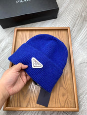 BEANIIE HAT IN AZURE BLUE WOOL 335033