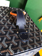 MUSE VANITY CASE 20 IN NAVY BLUE GOYARDINE CANVAS