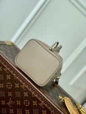 NANO NOÉ 16 IN GREY TOURTERELLE BICOLOR MONOGRAM EMPREINTE CALFSKIN