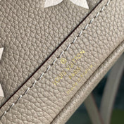 NANO NOÉ 16 IN GREY TOURTERELLE BICOLOR MONOGRAM EMPREINTE CALFSKIN