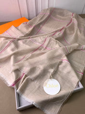 SCARF 200 CM IN TAN BEIGE CASHMERE 386538