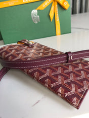 MONTMARTRE GM CASE 18 IN WINE RED GOYARDINE CANVAS