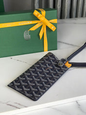 MONTMARTRE GM CASE 18 IN NAVY BLUE GOYARDINE CANVAS