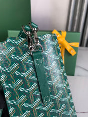 MONTMARTRE GM CASE 18 IN GREEN GOYARDINE CANVAS