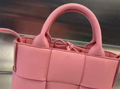 CANDY ARCO TOTE 20 IN BLUSH PINK CALFSKIN