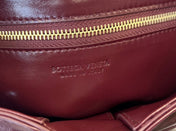 MINI CASSETTE 19 IN WINE RED SOFT LAMBSKIN