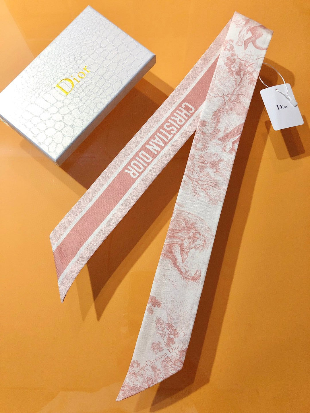 DIOR 26S SCARF 105CM IN SILK 311648